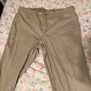 light tan pants size 16